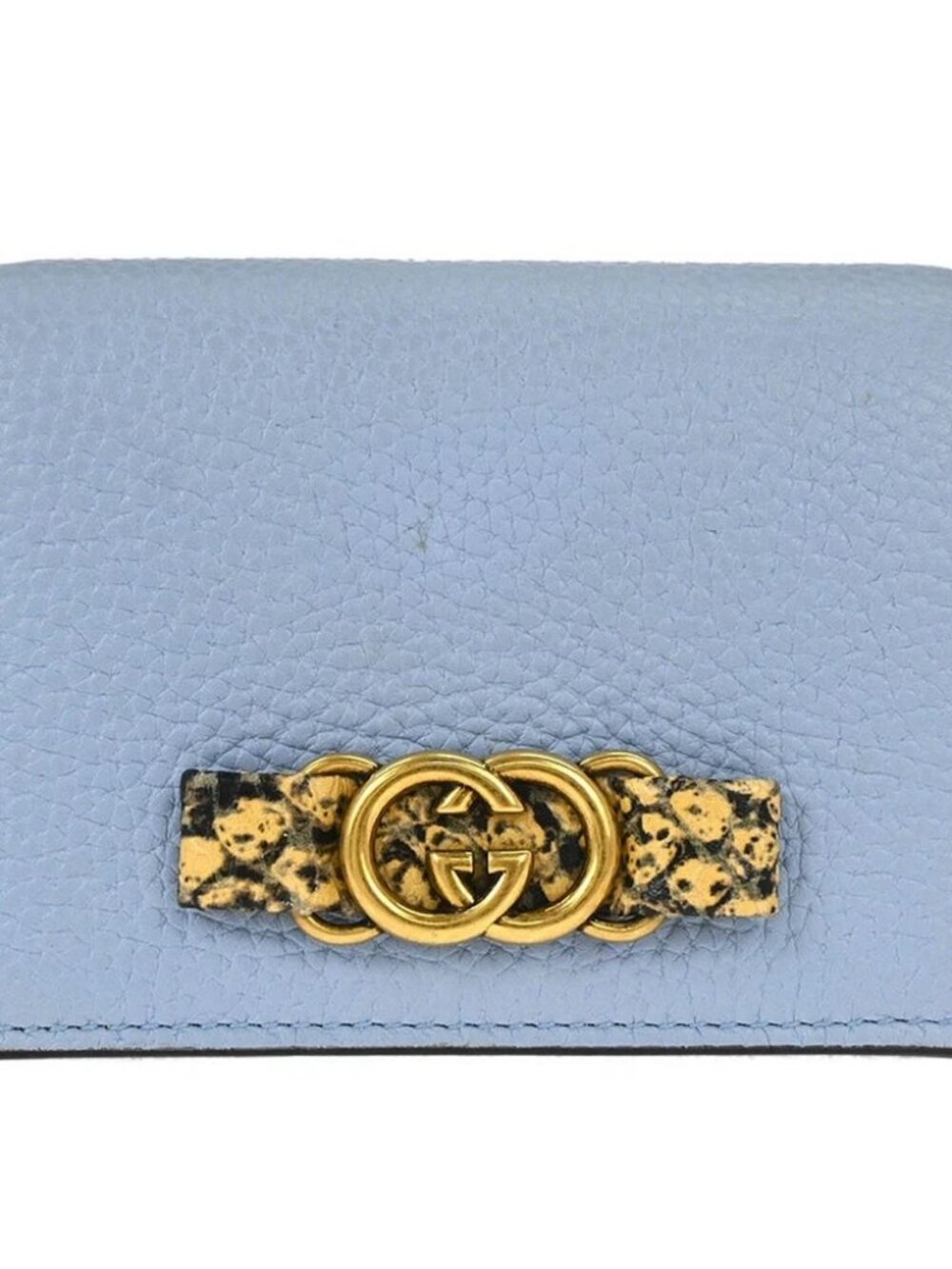 Gucci Light Blue Leather Wallet
